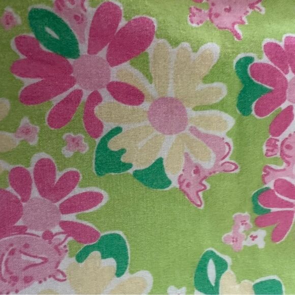 Lilly Pulitzer lime green and pink, floral pants. - Picture 3 of 4